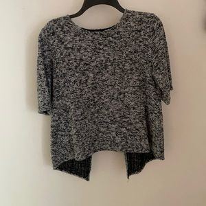 Forever 21 gray short sleeve sweater